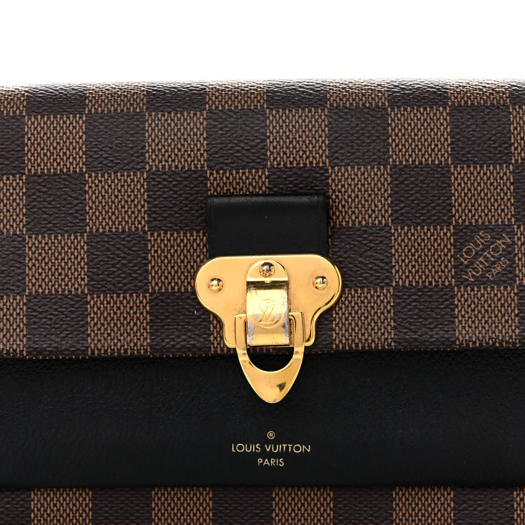 Damier Ebene Vavin Chain Wallet Black
