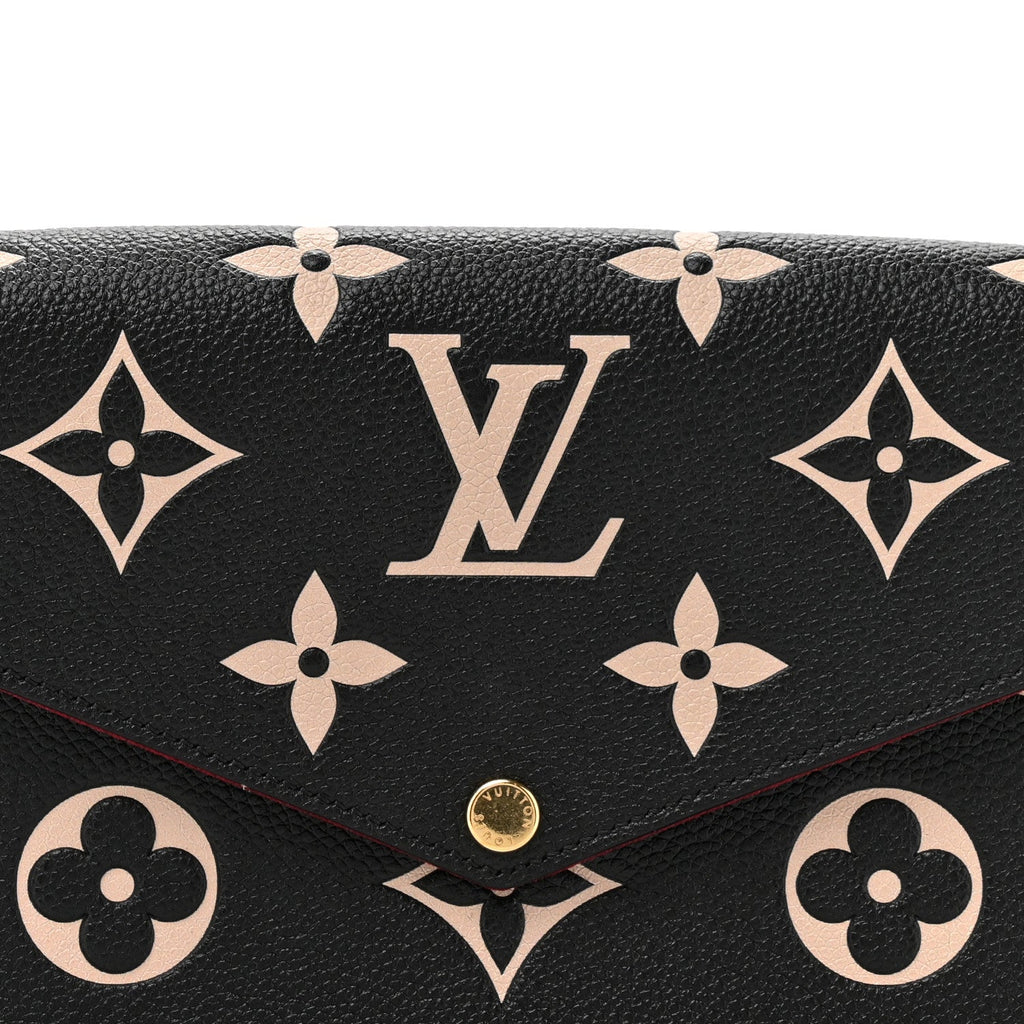 Empreinte Monogram Giant Felicie Pochette Black Beige