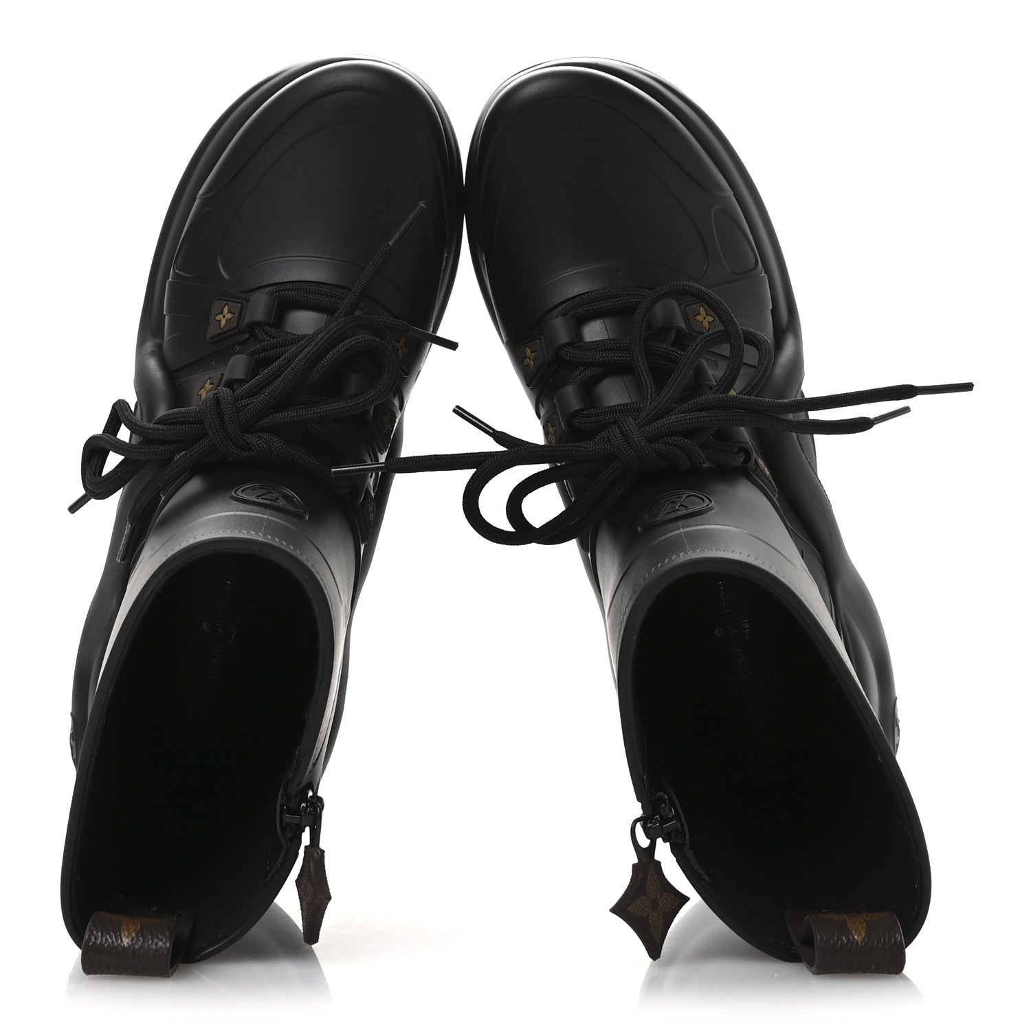 Mat Rubber Monogram LV Archlight Sneaker Boots 38 Black