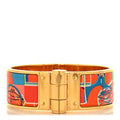 Enamel Printed Wide Hinged Bracelet S