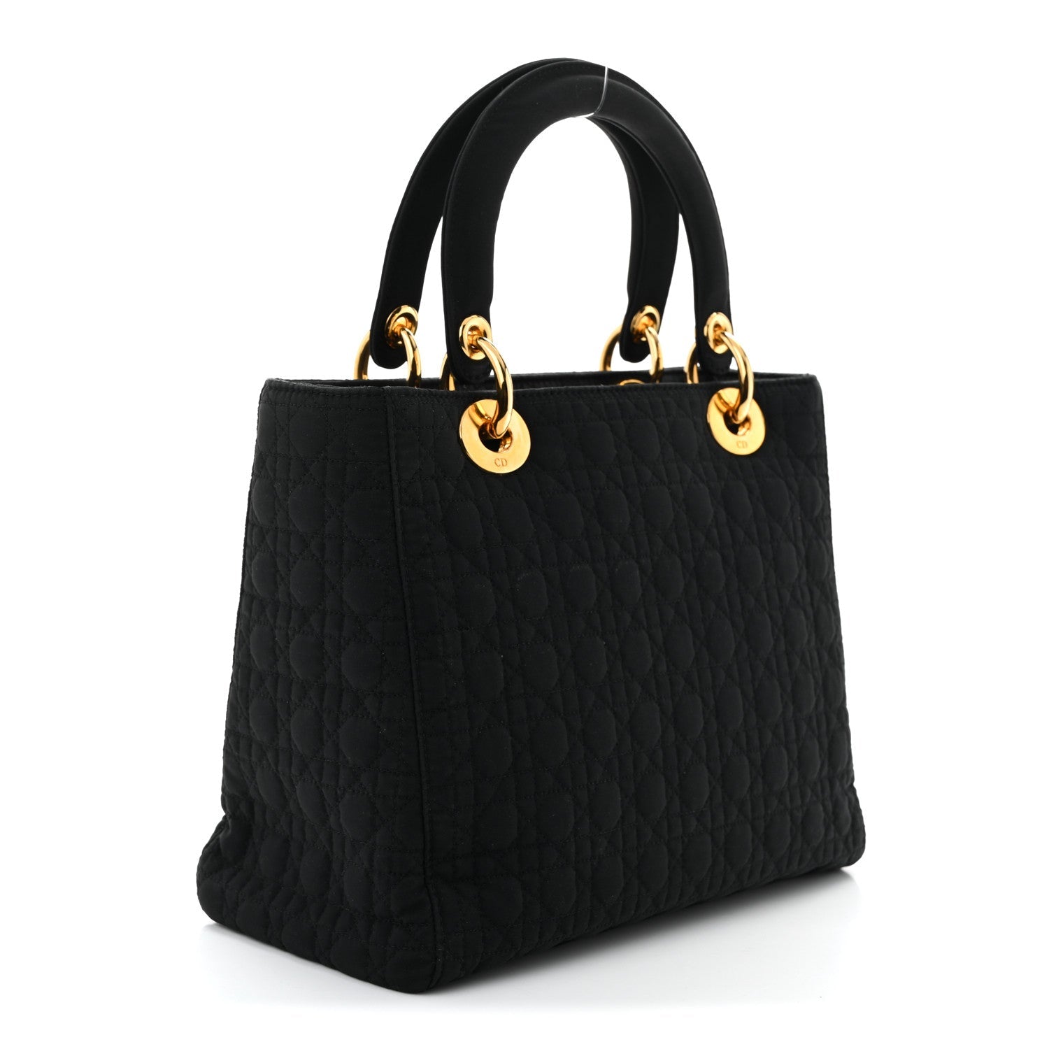 Nylon Cannage Large Lady Dior Black