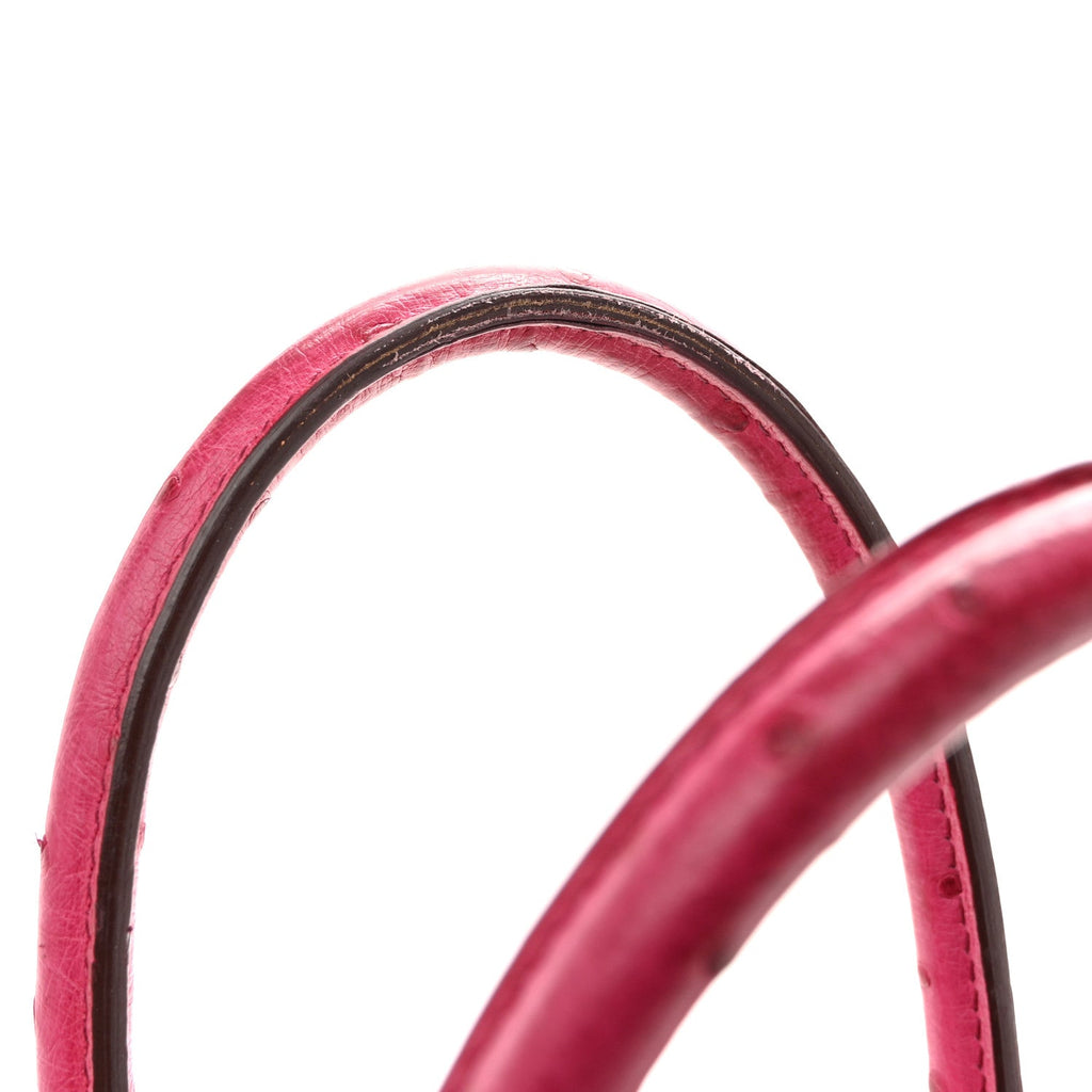 Ostrich Birkin 35 Fuchsia