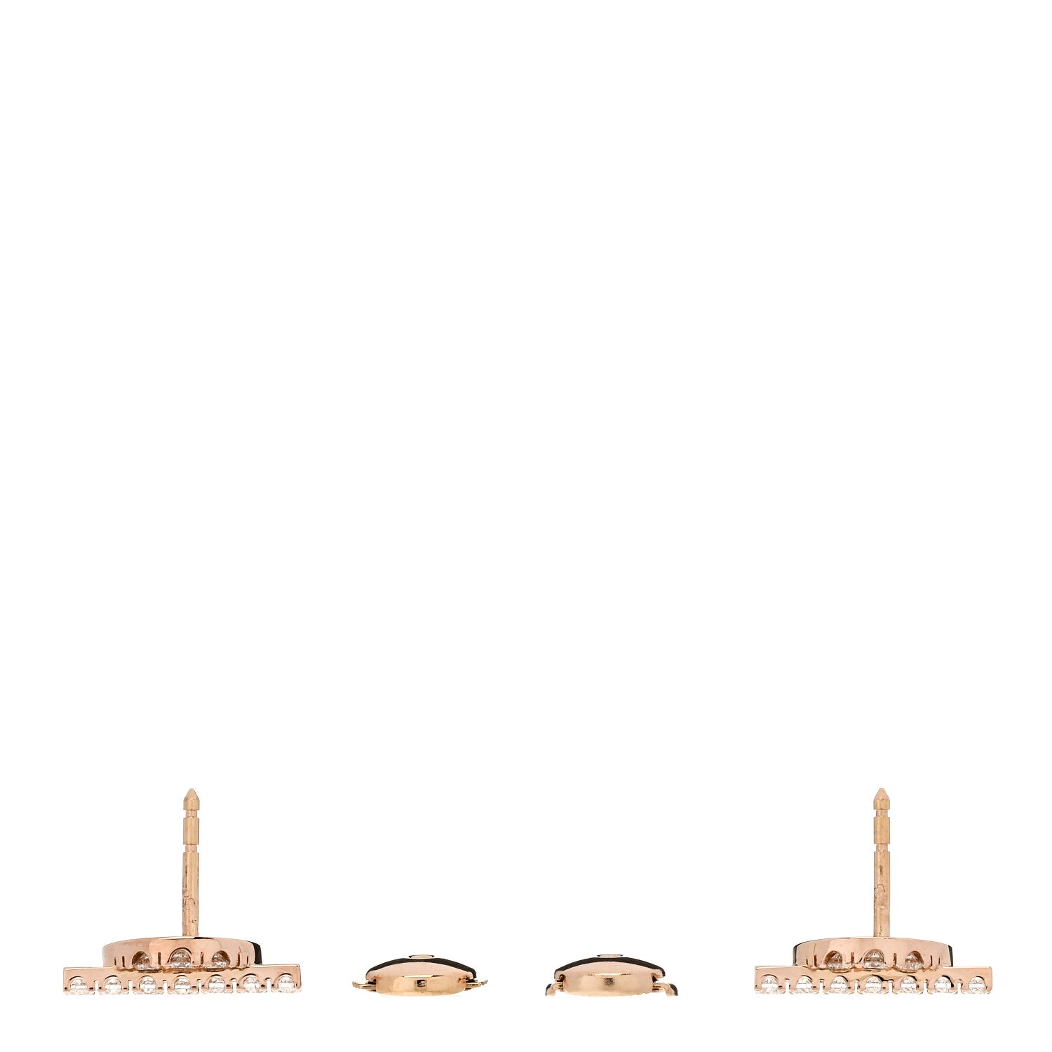 18K Rose Gold Diamond Finesse Earrings