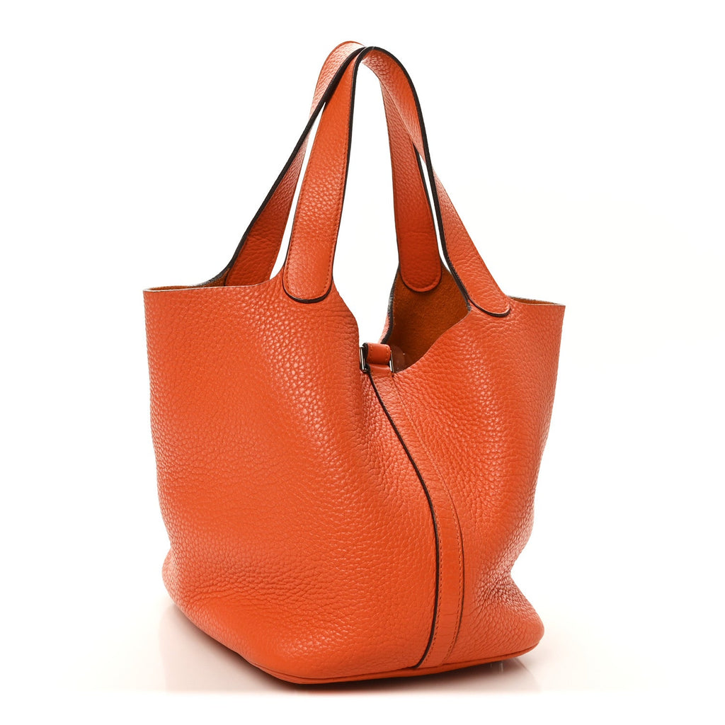 Taurillon Clemence Picotin Lock 22 MM Orange