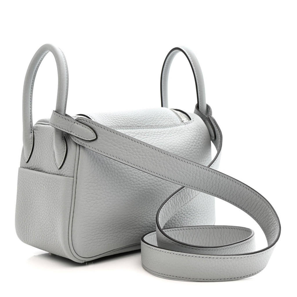 Taurillon Clemence Mini Lindy 20 Bleu Pale