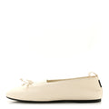 Nappa Womens Elan Bow Ballerina Flats 36 Avorio