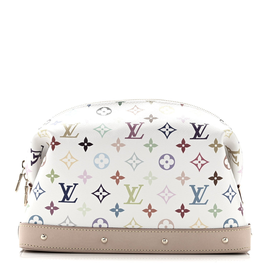 LV x TM Monogram Multicolor Cosmetic Pouch GM White