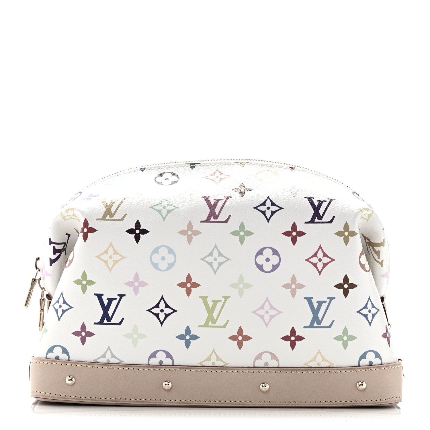 LV x TM Monogram Multicolor Cosmetic Pouch GM White