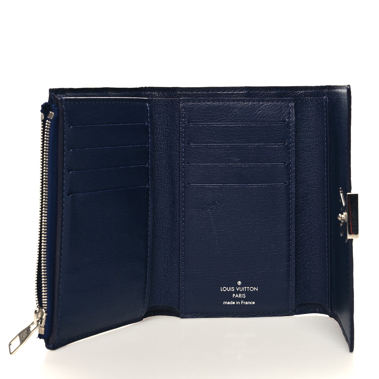 Crocodile Capucines Compact Wallet Saphir