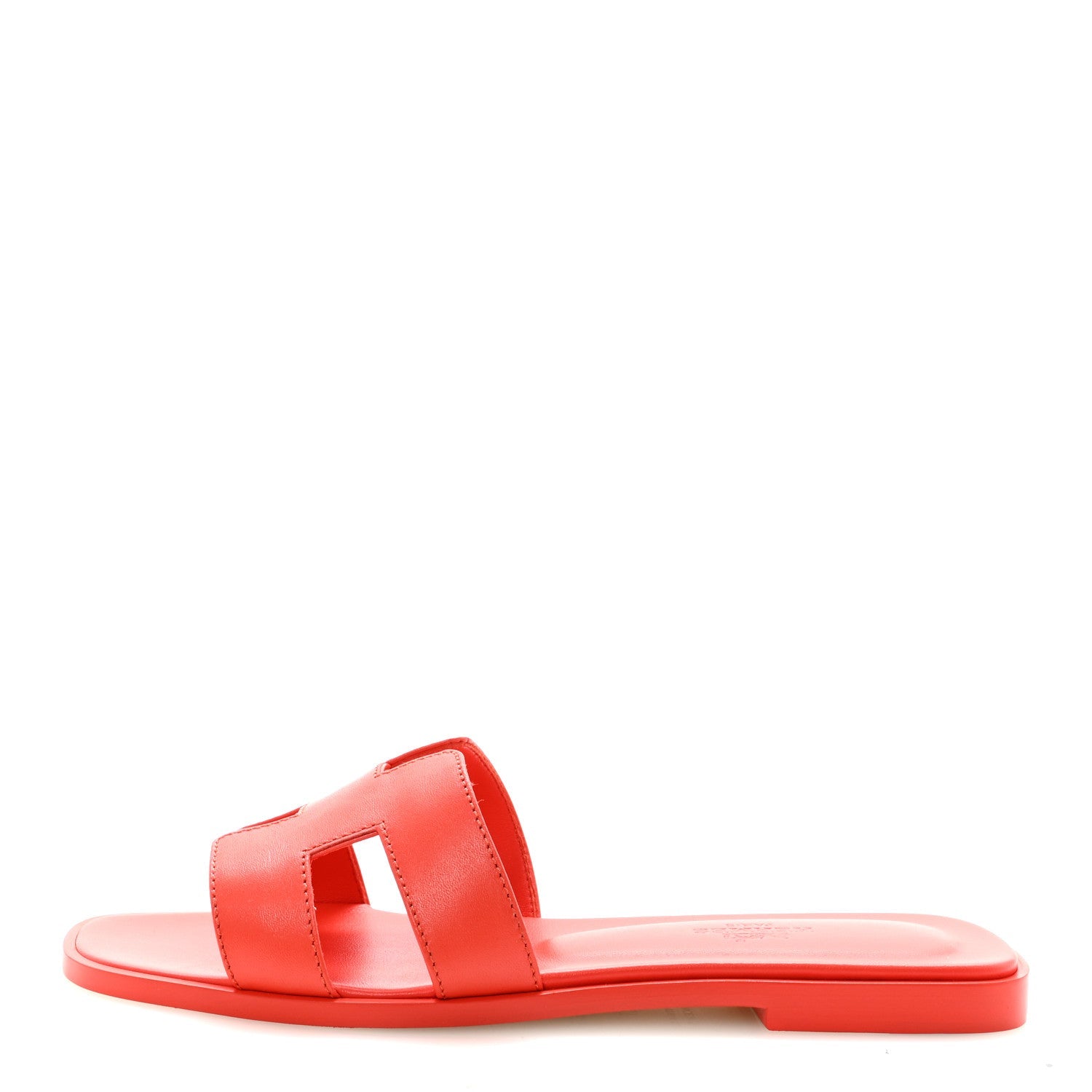 Box Calfskin Oran Sandals 37 Rouge Grenadine