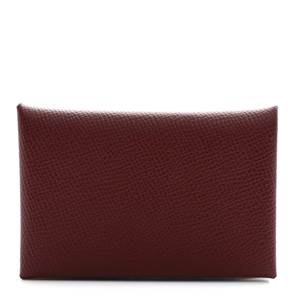 Epsom Calvi Card Case Rouge H