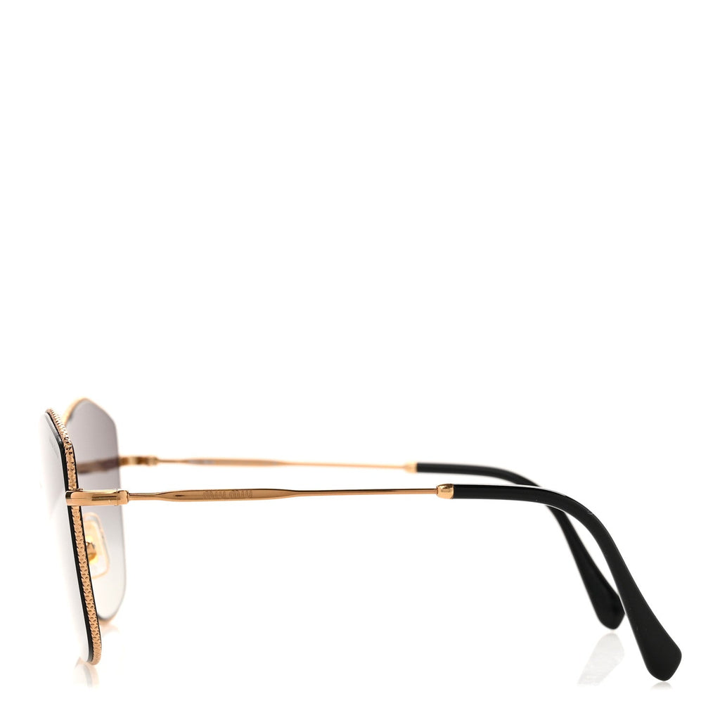 Metal Cat Eye Sunglasses SMU60V Gold Grey