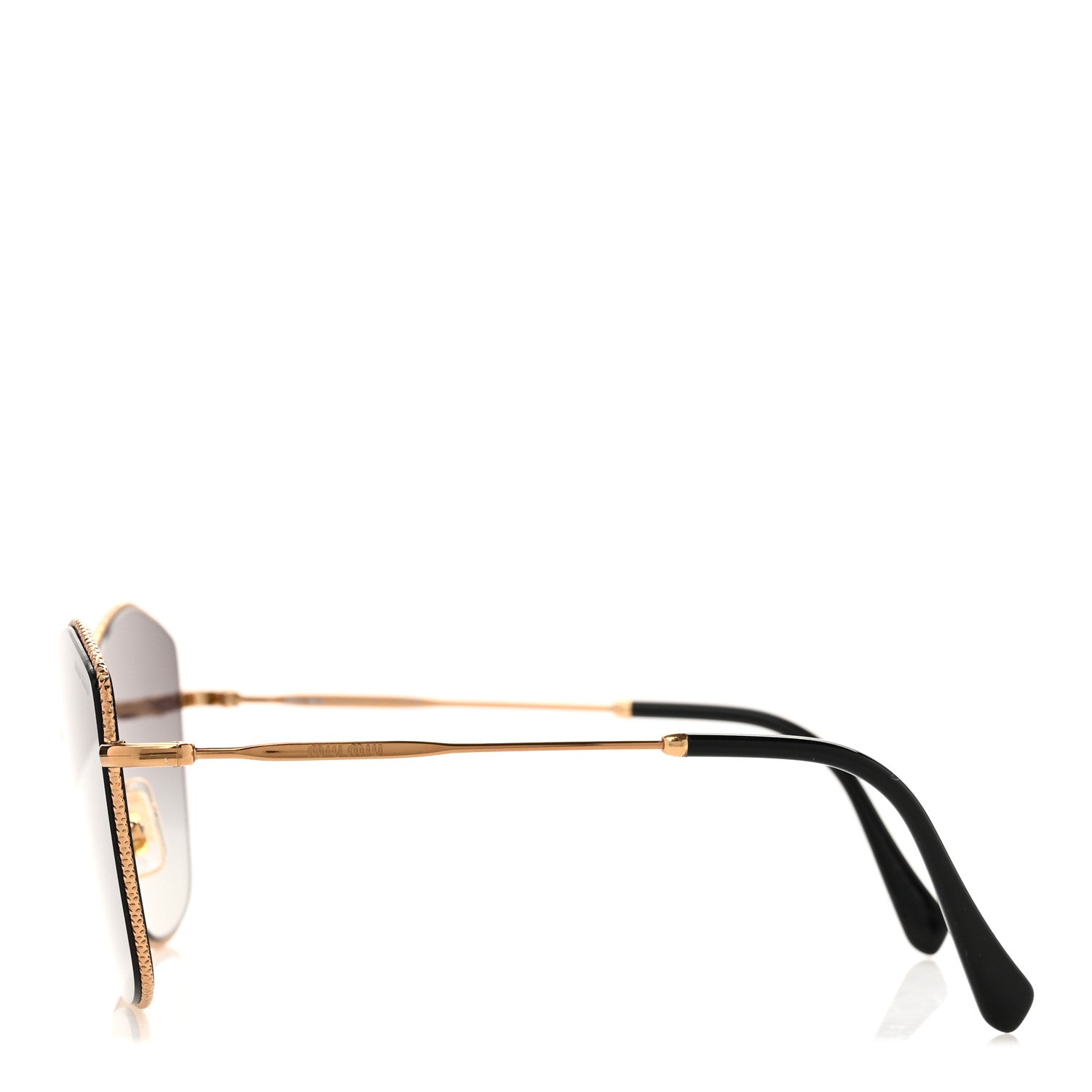 Metal Cat Eye Sunglasses SMU60V Gold Grey