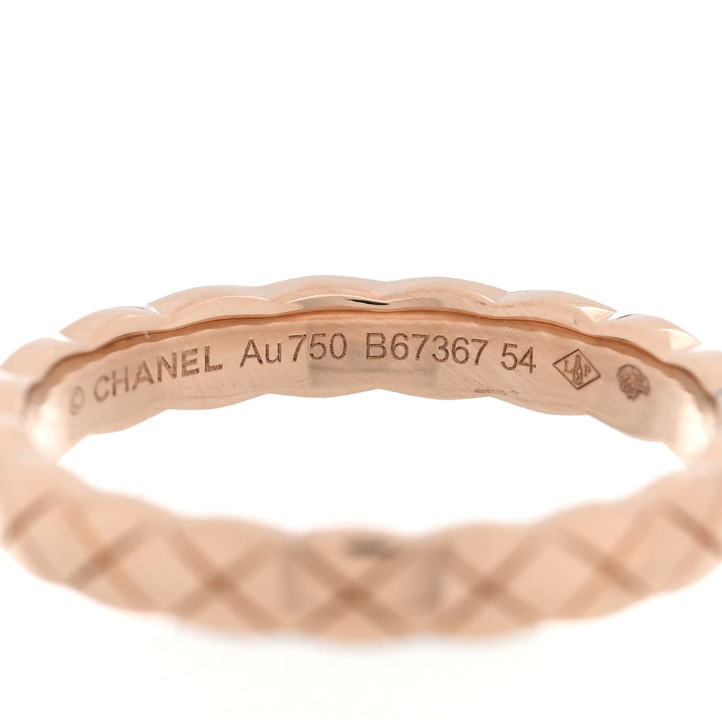 18K Beige Gold Mini Coco Crush Ring 54 7