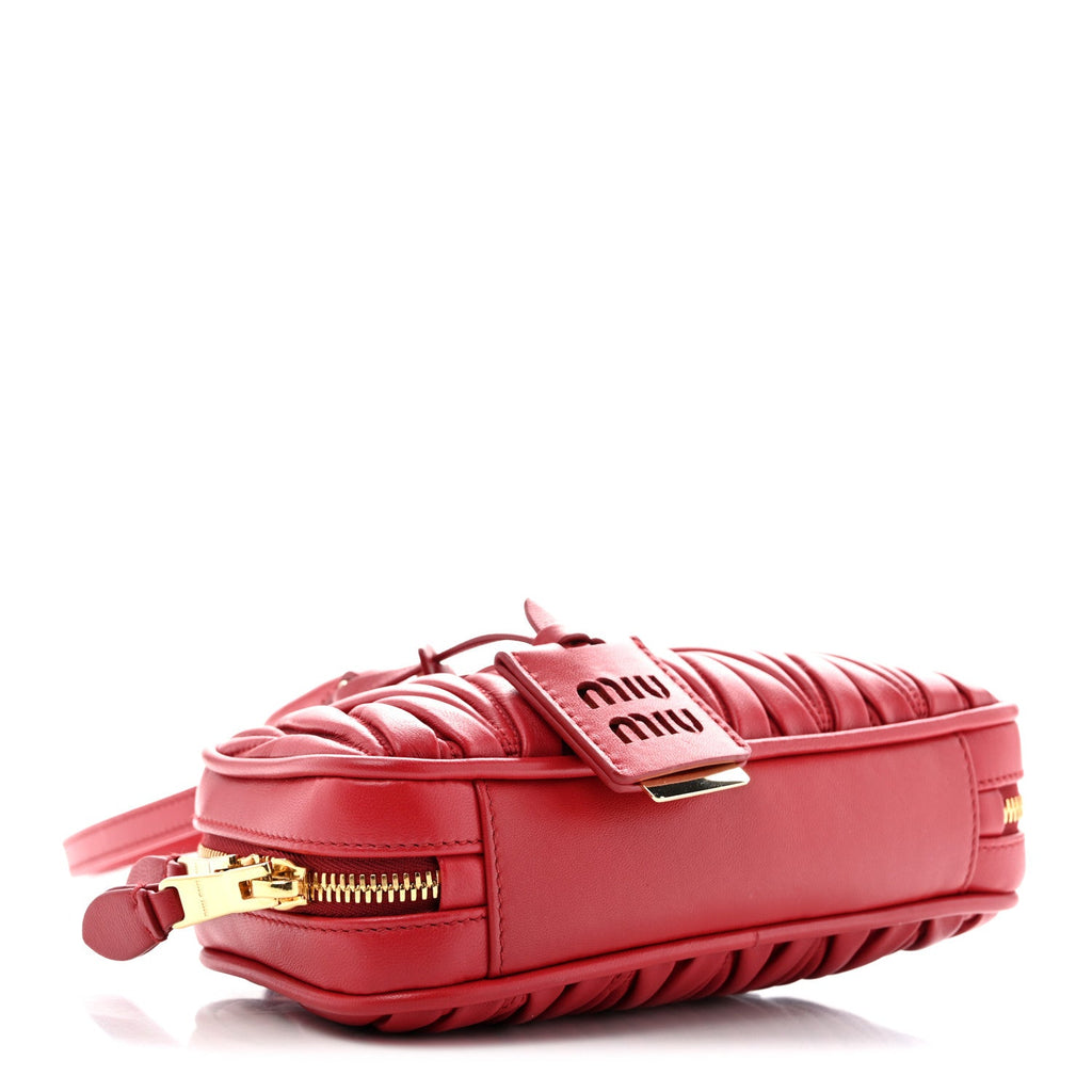 Nappa Matelasse Regular Arcadie Top Handle Bag Rosso