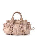 Vitello Shine Top Handle Satchel Mughetto
