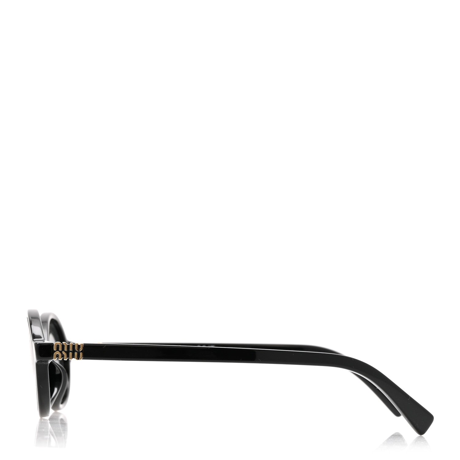 Acetate Oval Regard Sunglasses SMU04Z Black