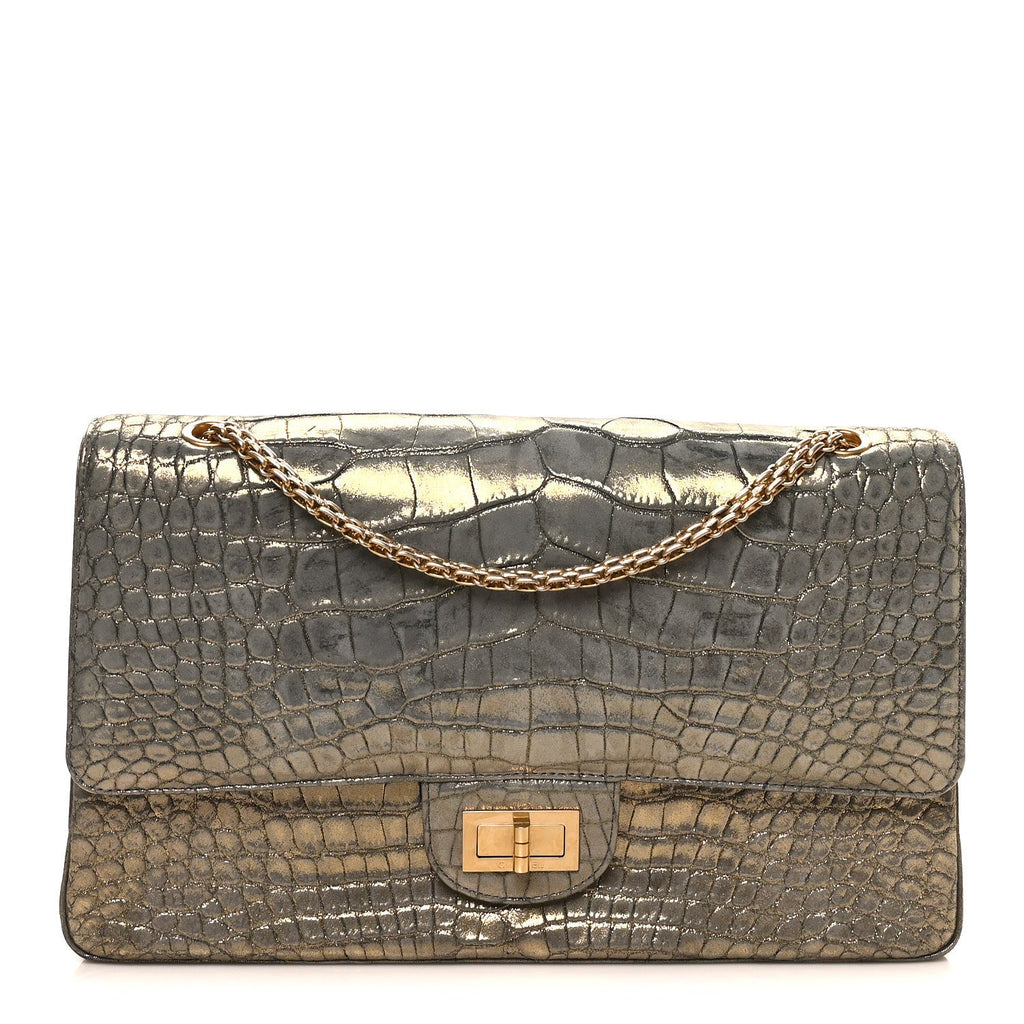 Metallic Alligator 2.55 Reissue 226 Flap Gold
