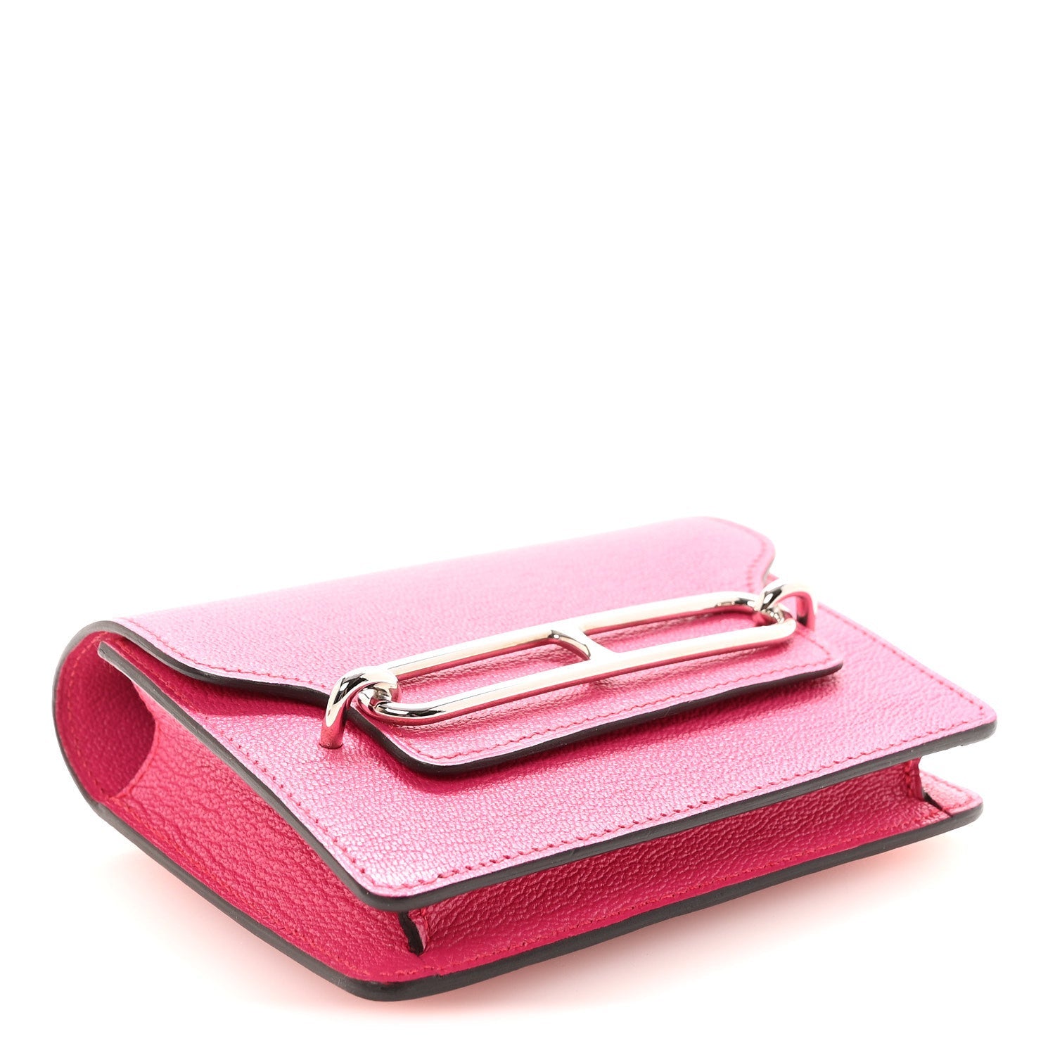 Chevre Mysore Roulis Slim Wallet Rose Shocking