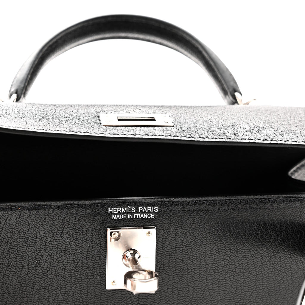Chevre Chamkila Clou de Coeur Mini Kelly Sellier 20 Black