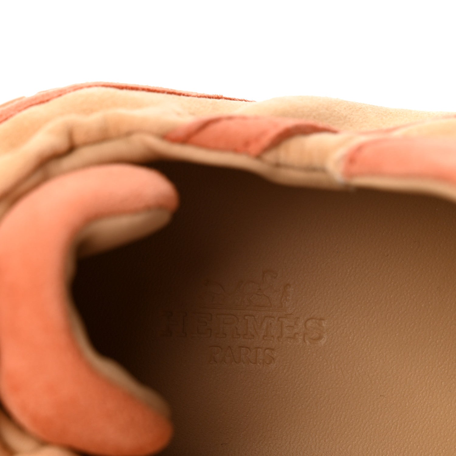 Suede Goatskin Jet Sneakers 41 Beige Natura Orange Nacarat