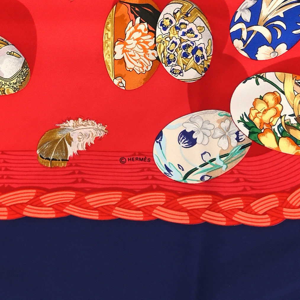 Silk Couvee d'Hermes Scarf 90