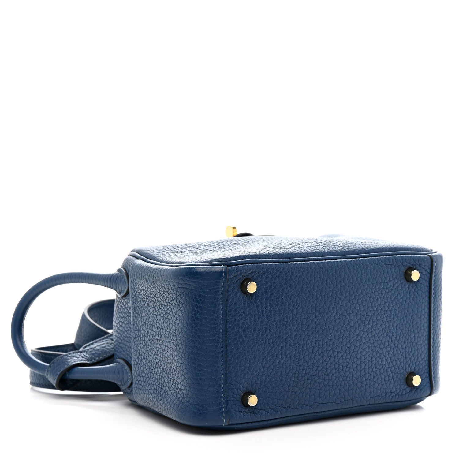 Taurillon Clemence Mini Lindy 20 Deep Bleu