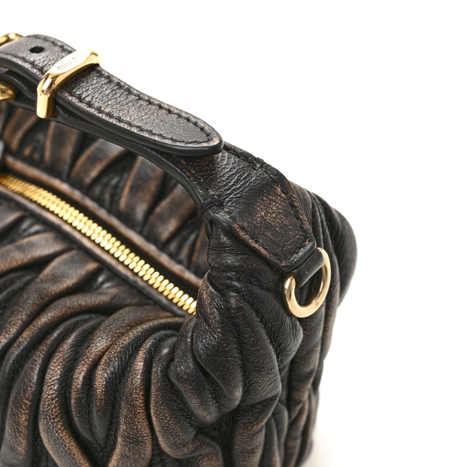 Nappa Matelasse Pouch Sand Coffee