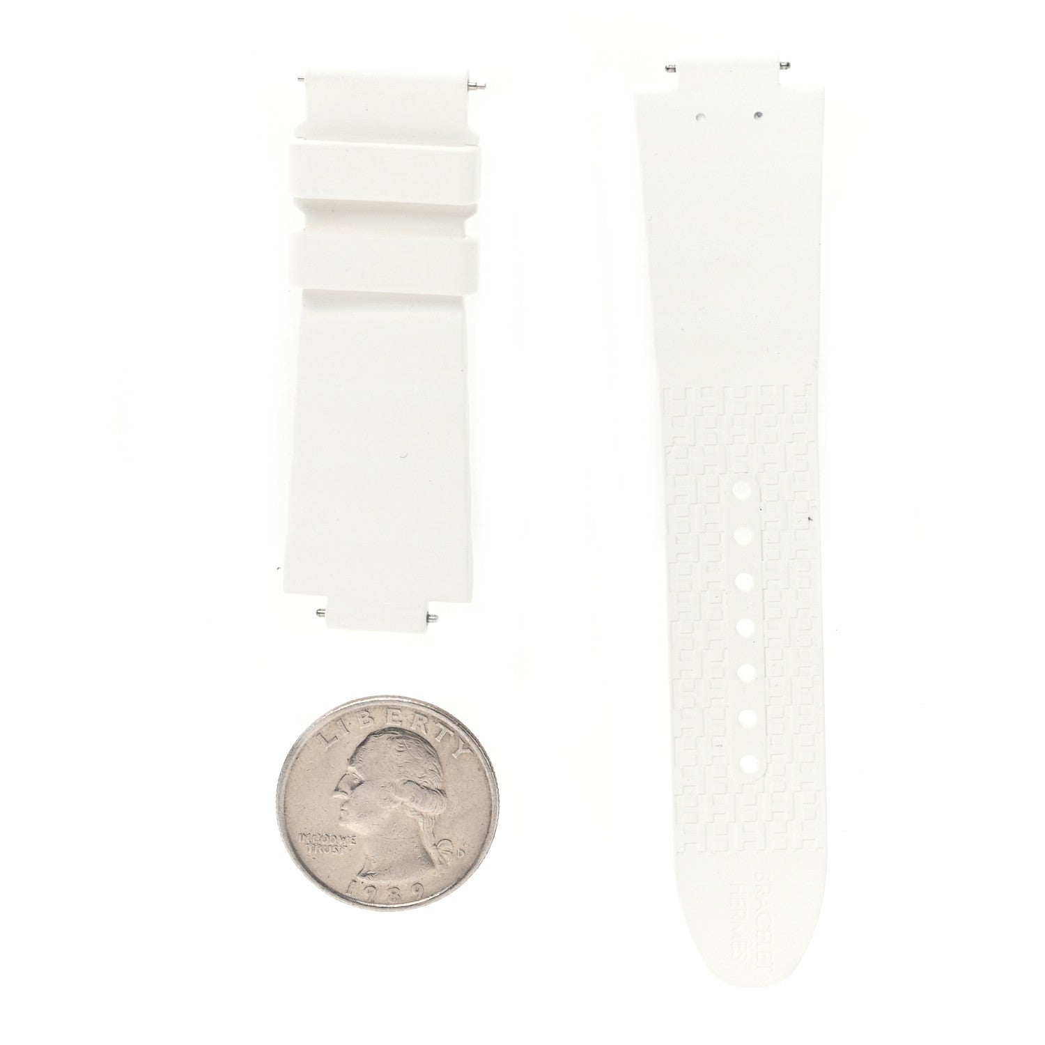 Rubber 36mm Large Cut Single Tour Band White