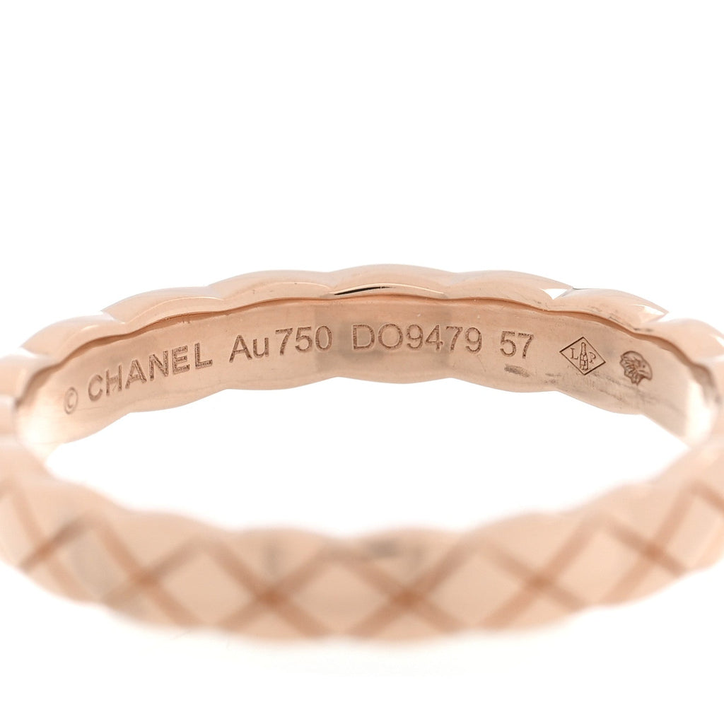 18K Beige Gold Mini Coco Crush Ring 57 8