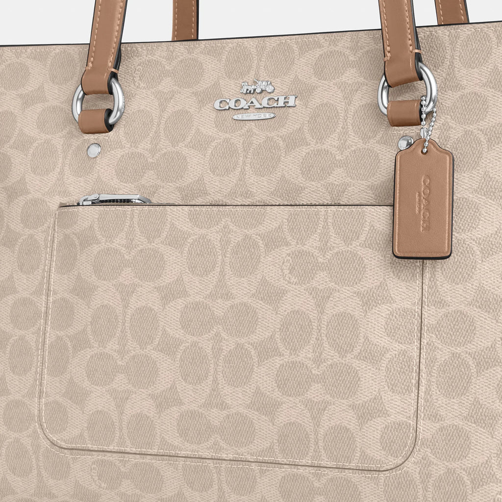 Coach Outlet Station Tote Bag In Signature Canvas