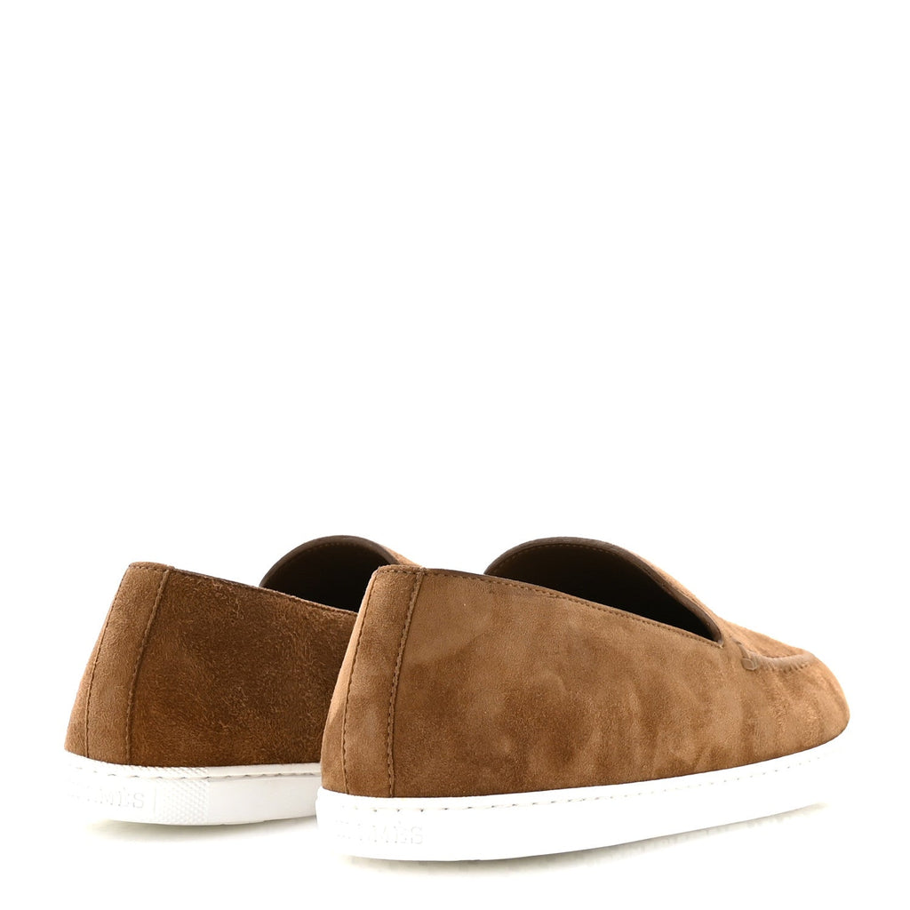 Suede Goatskin Mens Julian Loafers 42 Brun Frume