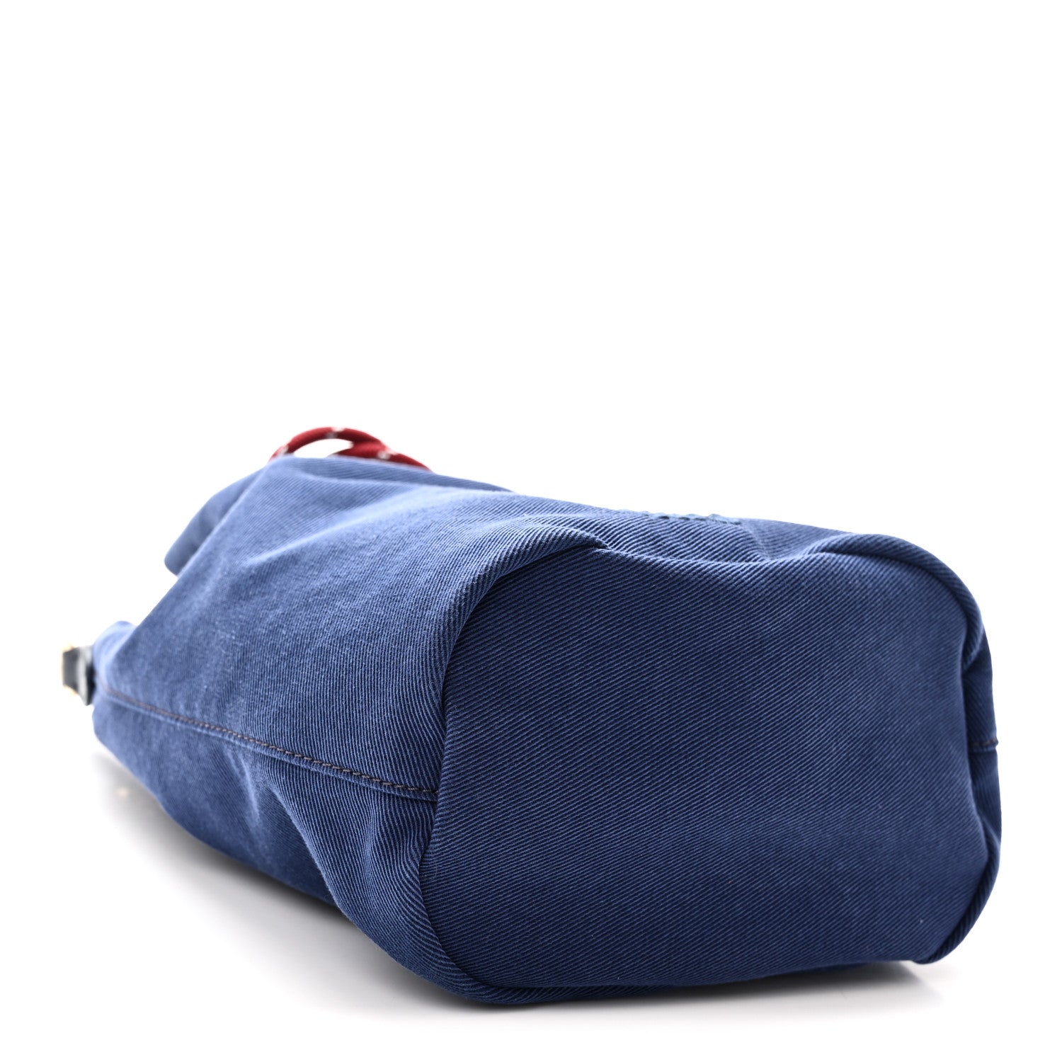 Canvas Gabardine Pouch Bucket Bag Indaco Amaranto