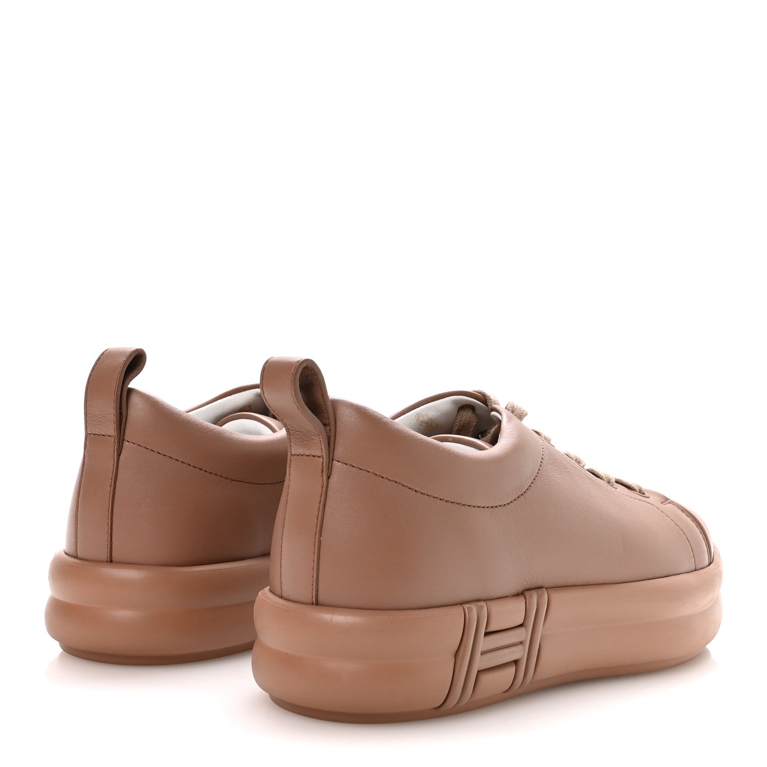 Calfskin Womens Happy Sneakers 37.5 Rose Perle