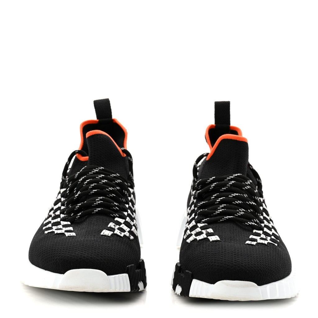 Knit Womens Flex Bolduc Sneakers 37 Black White
