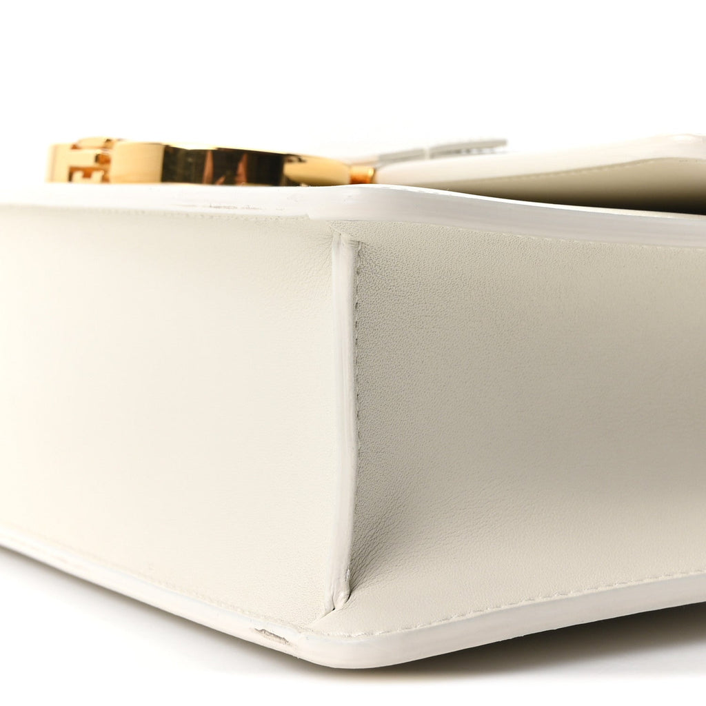 Box Calfskin 30 Montaigne Flap Bag Latte