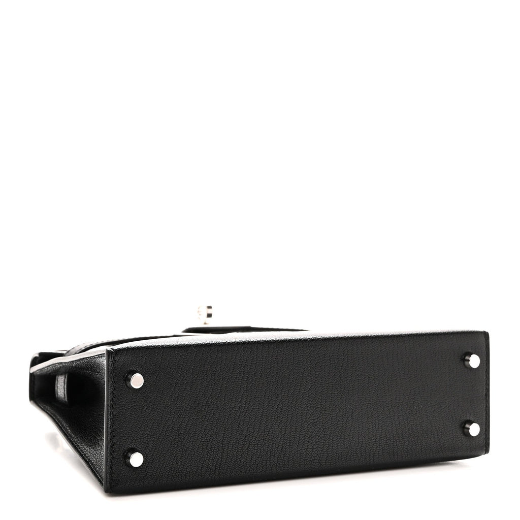 Chevre Chamkila Clou de Coeur Mini Kelly Sellier 20 Black