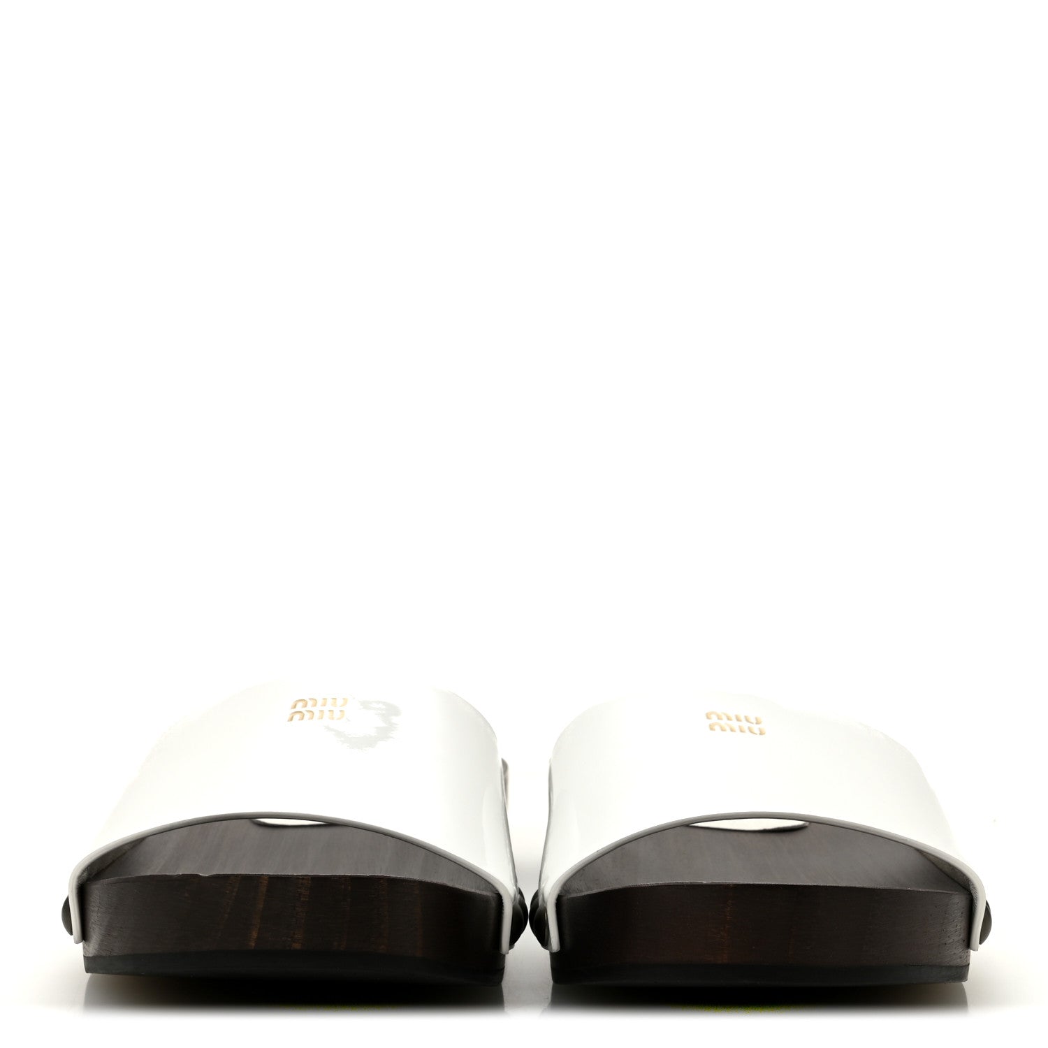 Vernice Logo Slide Clogs 36 White