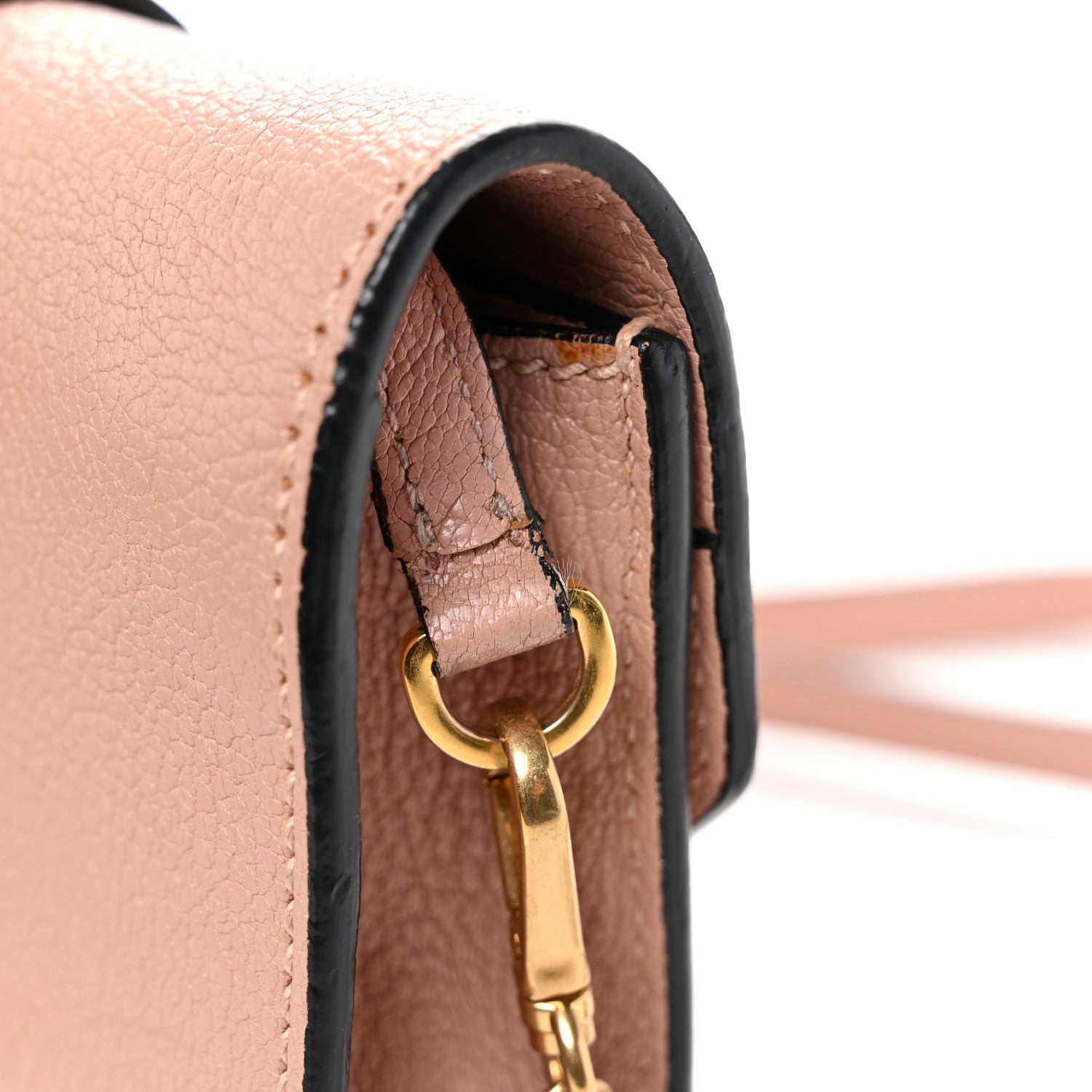 Goatskin Madras Soft Calfskin Crystal Pearl Embellished Shoulder Bag Orchidea