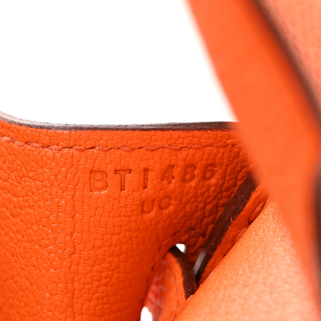 Togo Birkin 25 Orange Minium