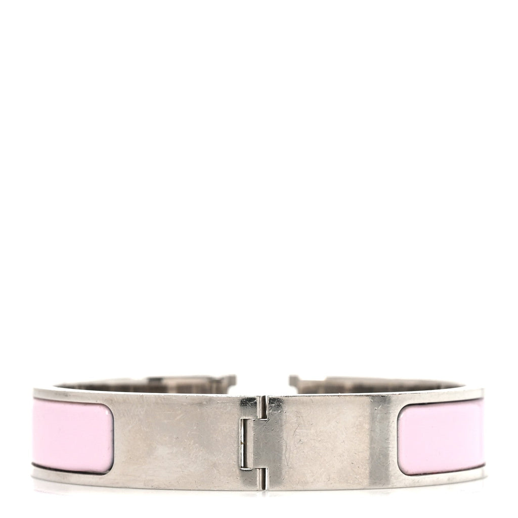 Enamel Narrow Clic Clac H Bracelet PM Rose Candeur