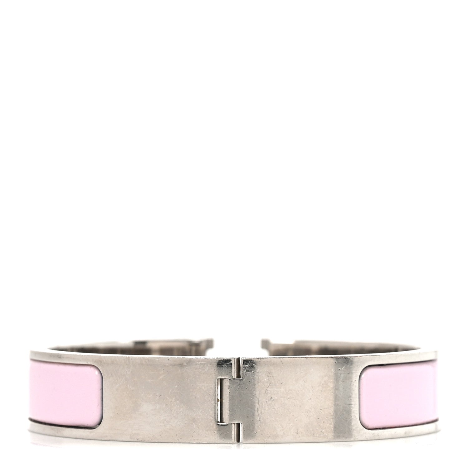 Enamel Narrow Clic Clac H Bracelet PM Rose Candeur