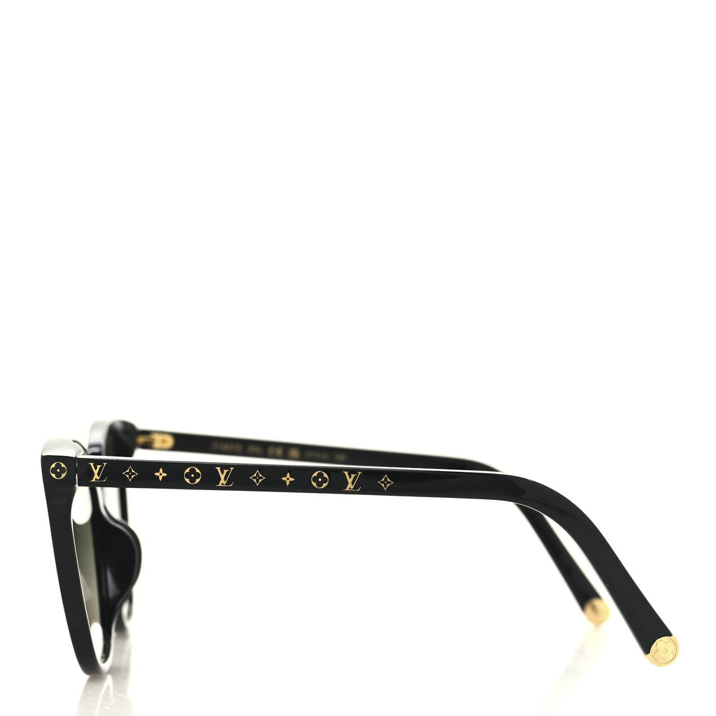 Acetate My Monogram Light Cat Eye Sunglasses Z1657E Black