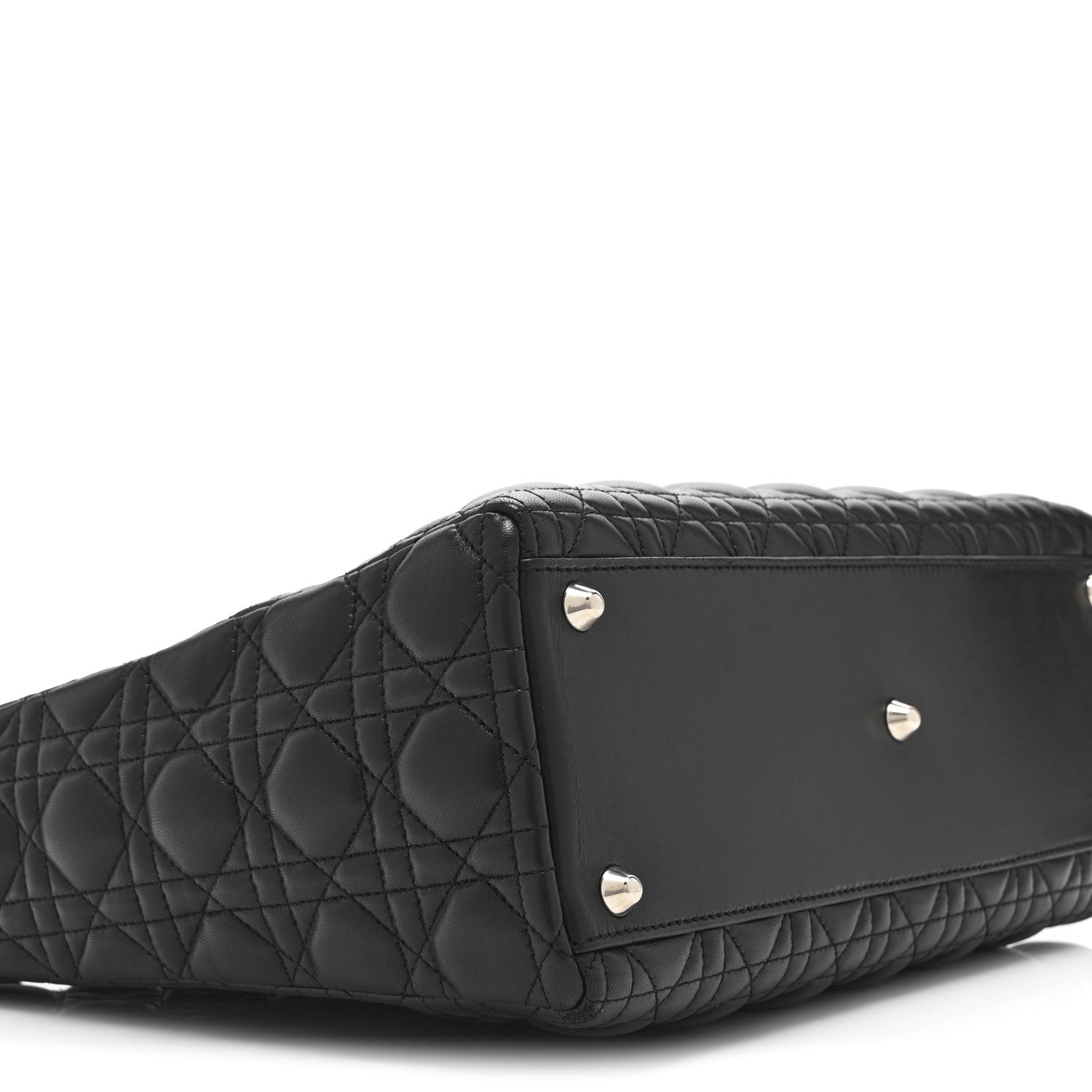 Lambskin Cannage Large Lady Dior Black