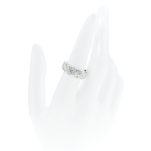 18K White Gold Diamond Small Coco Crush Full Paved Ring 54 7