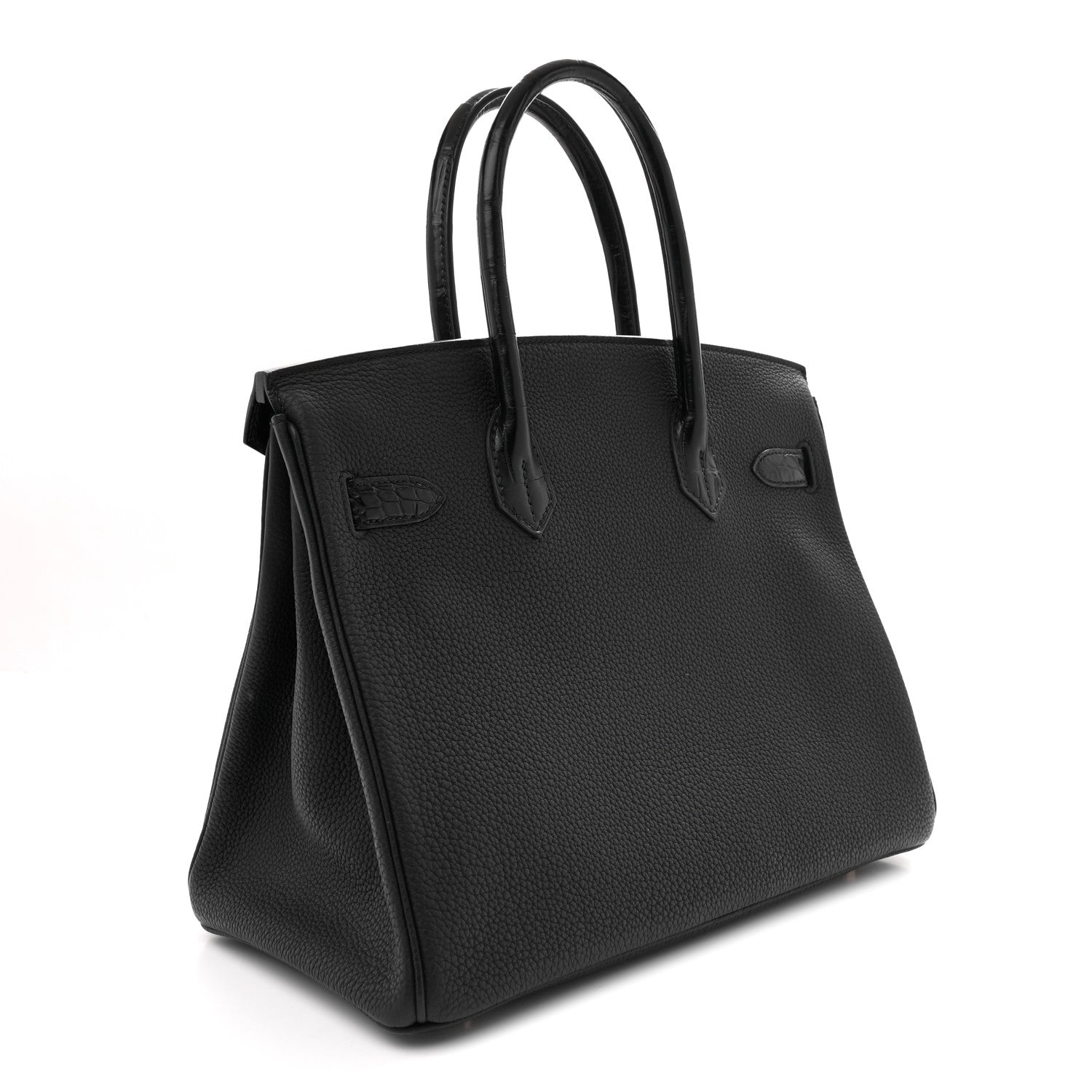 Togo Matte Alligator Birkin Touch 30 Black