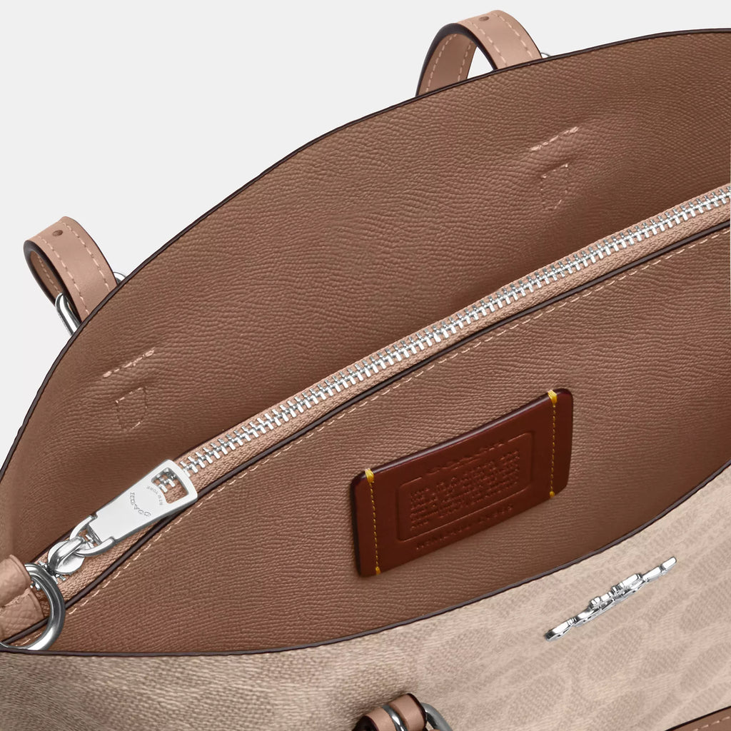 Coach Outlet Mollie Tote Bag 25 In Signature Canvas