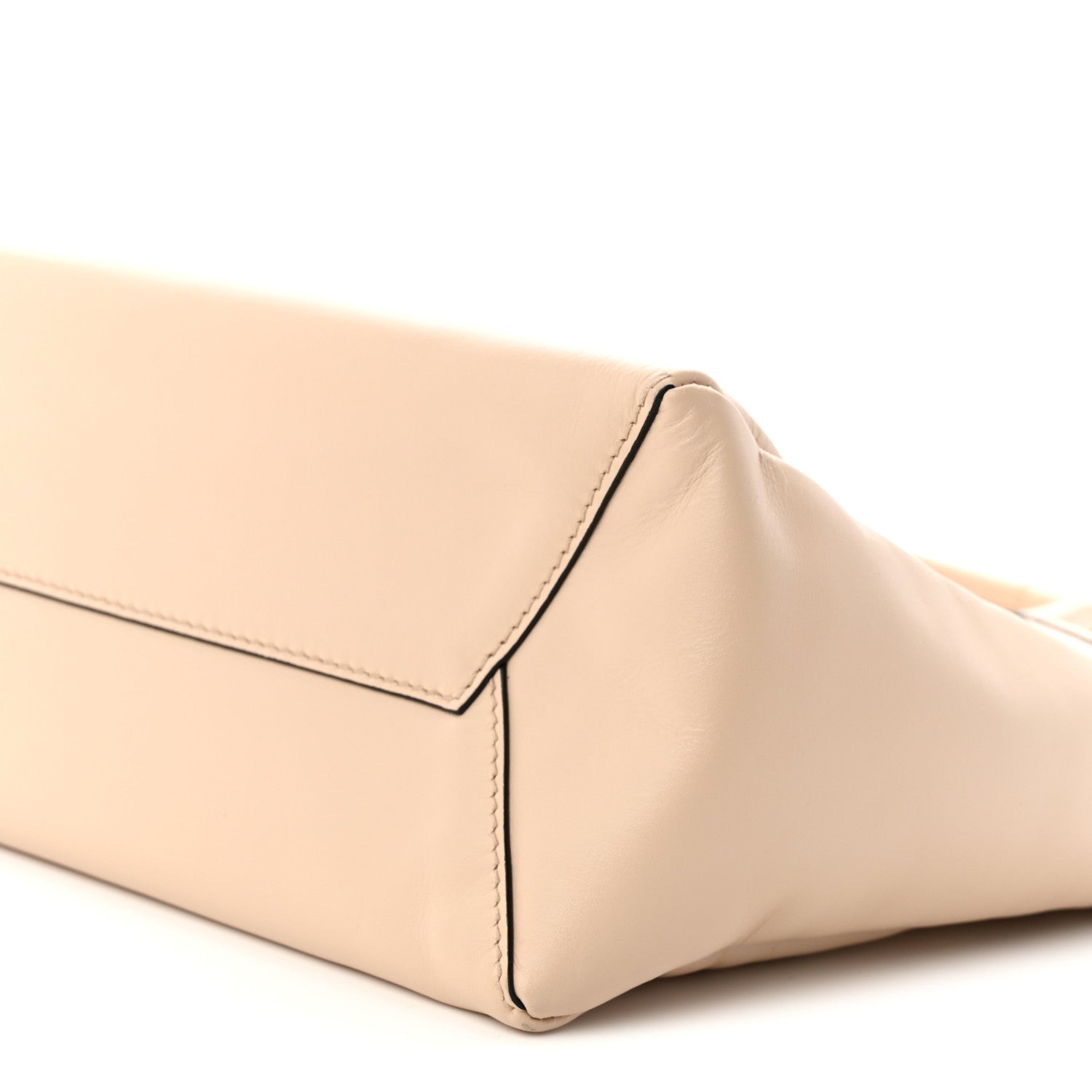 Soft Calf Softy Small Ivy Tote Bag  Travertine Stone