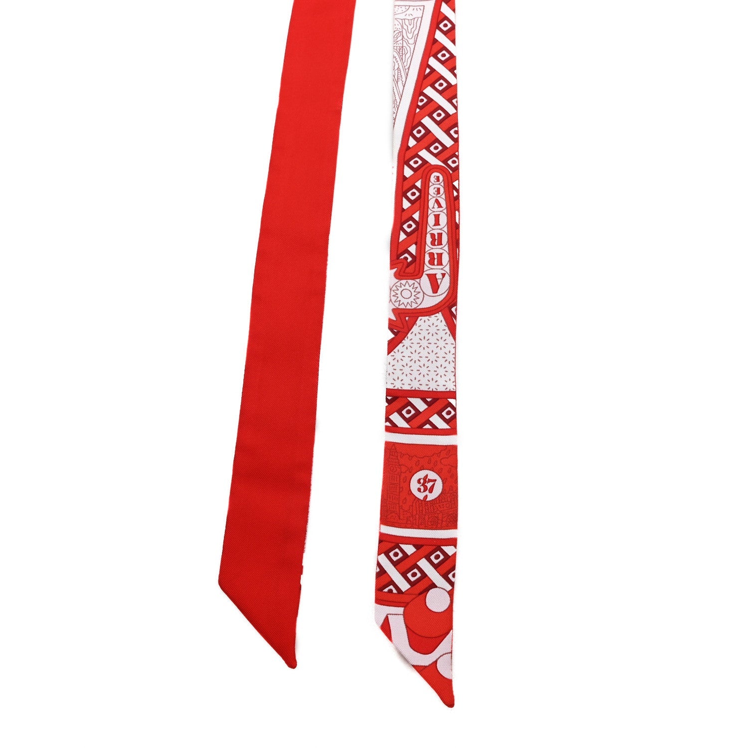 Silk Le Tour Du Monde Twillon Rouge Rose Rouge Coquelicot