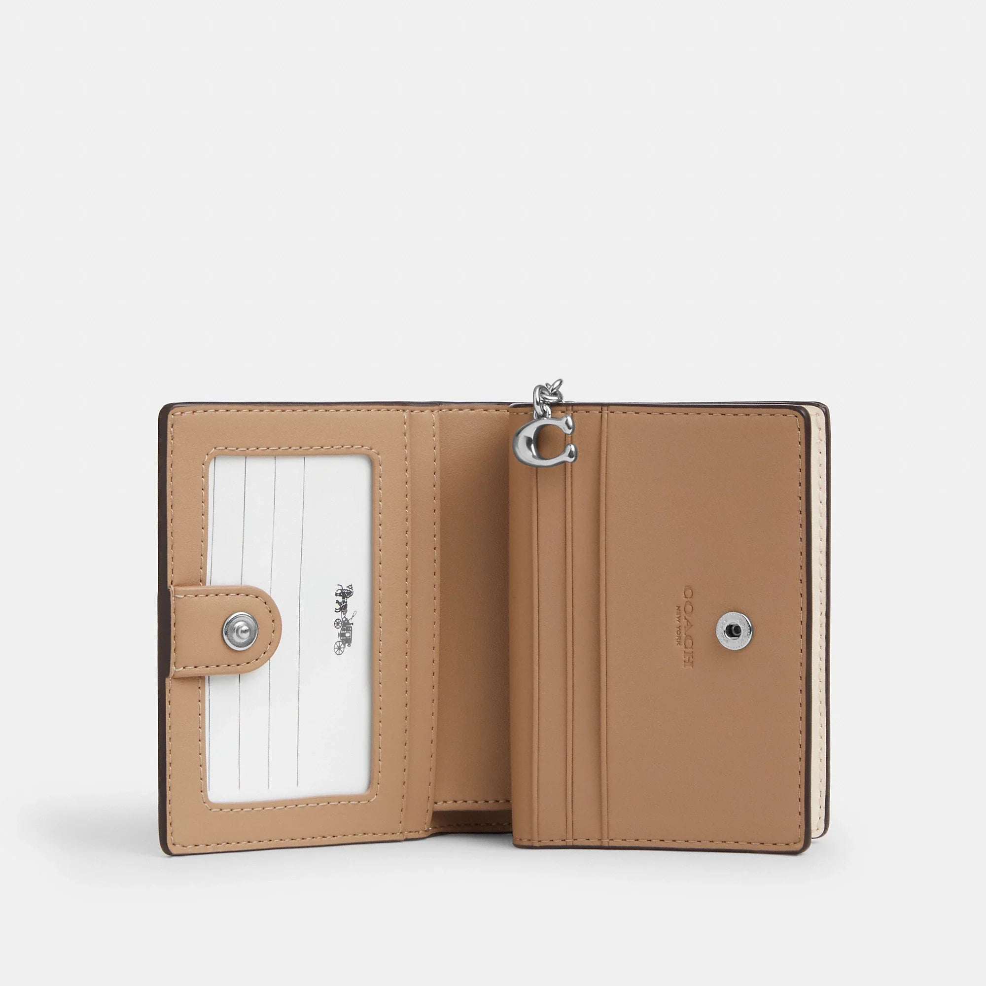 Coach Outlet Snap Wallet In Signature Canvas